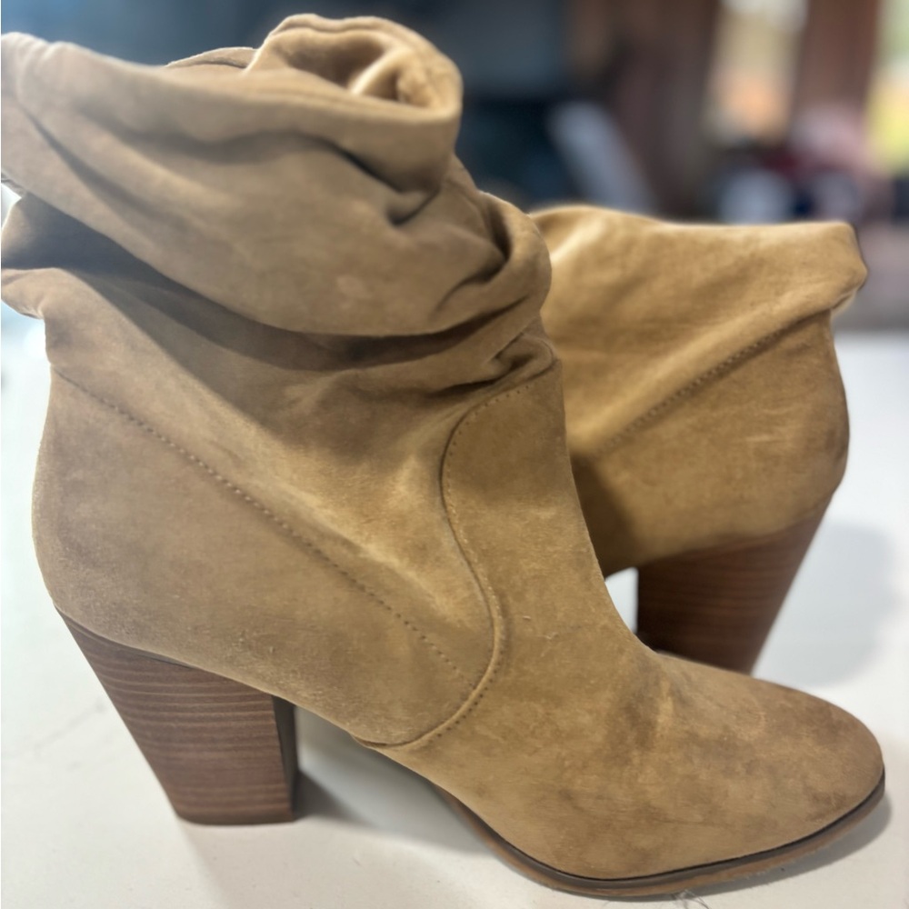 Tan Suede Ankle Boots